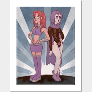 Raven and Starfire Posters and Art